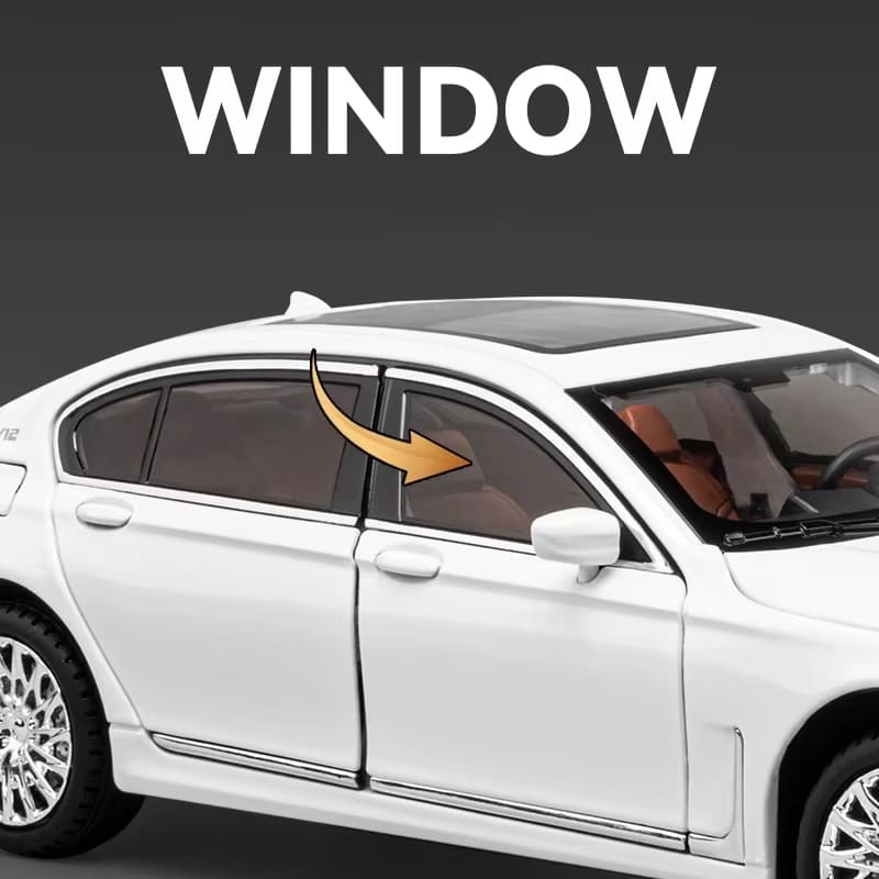1/24 BMW 760Li Komputerowe ozdoby na biurko Stop metalu Odlew ciśnieniowy Model samochodu Zabawki dla dzieci Dekoracja butikowa Odpowiednia dla nastolatków Prezent