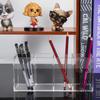 NIUBEE Large Capacity Pen 4 Clear Pen Cosmetic Storage Desktop Storage for Makeup and Clear Holder, Compartments, Acrylic, Stand, Box, Stationery,