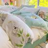 100% Cotton Bedding Four-piece Set, Skin-friendly and Breathable Quilt Cover, Bed Sheet Pillowcase Set