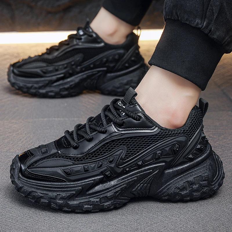 Fashion Mans Soft Shoes Fashion Outdoor Autumn Sport Men's Thick Bottom Sneaker Classic Crush Resistant Personality Male Casual Sneakers