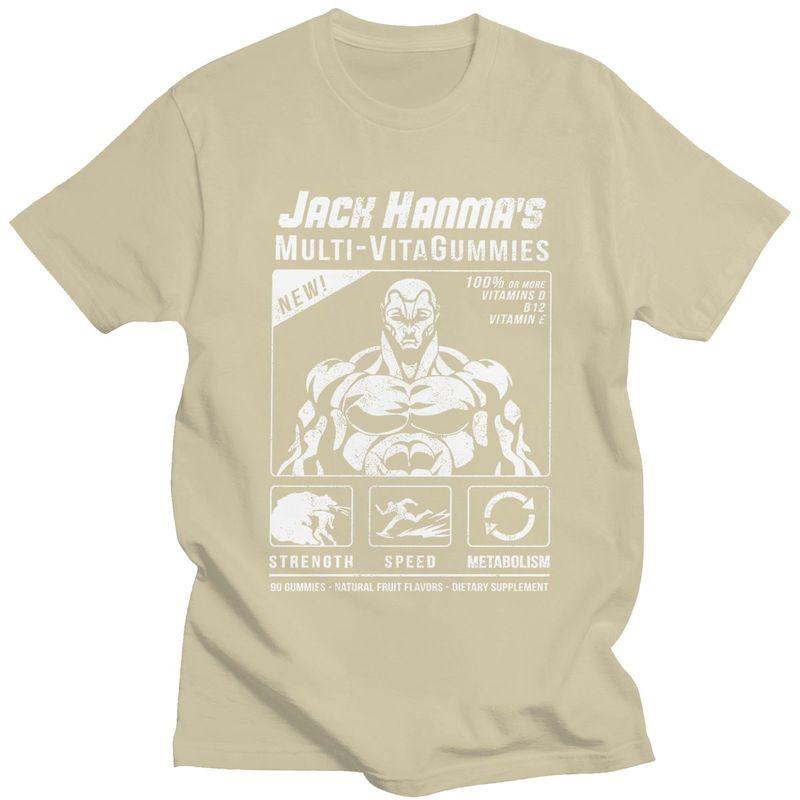 Custom Ogre Mode Baki The Grappler Yuujiro Hanma T Shirts Men Pure Cotton Tees Tshirts Short Sleeve Tshirt Clothing