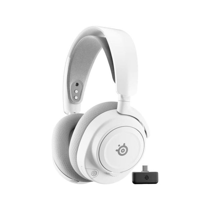 Auriculares Steelseries Arctis Nova 7 Gen 2 inalámbricos Bluetooth y Wireless para gaming con cancelación de ruido Blanc