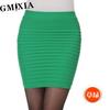 GMXIA Women's Fashion Casual Solid Color Print Summer Spring Skirts