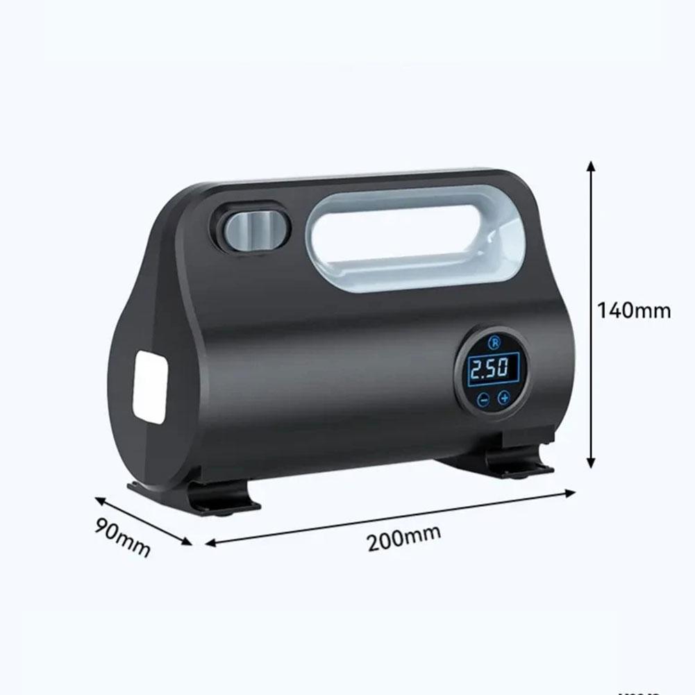 Car Tire Inflator Air Pump Portable Car Automatic Electric Air Compressor For Motorcycle Bicycle Inflatable With LED Light