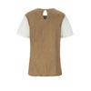 CASHMEANGIFT Double Pattern Faux Blouse