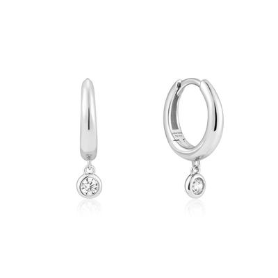 Zirkonia Tropfen 925 Silber Ohrringe E059-12H
