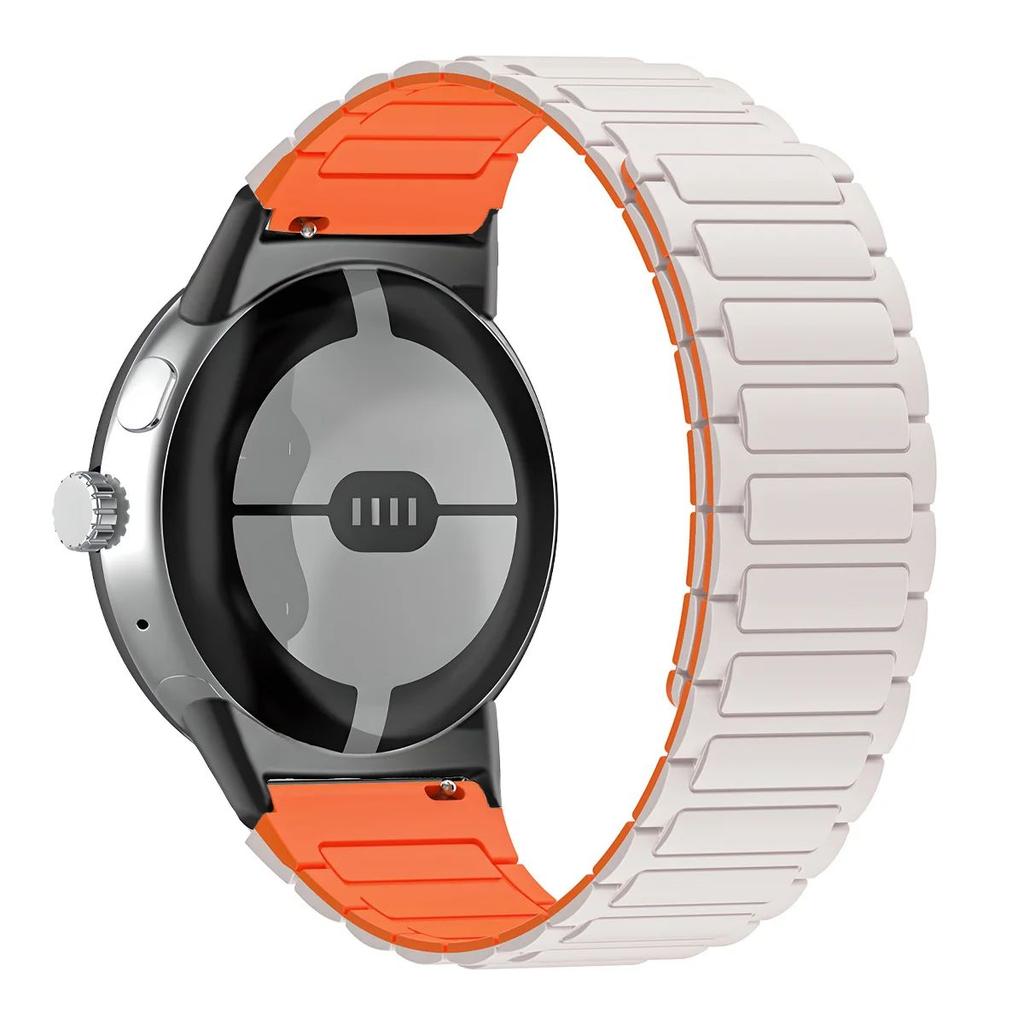 Für Google Pixel Watch 3 2 1 45mm 41mm Magnetisches Silikon-Ersatzarmband für Google Pixel Watch 3 2 1 Sport-Armband