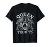 Queen Official Tour '75 Emblem Logo T-Shirt