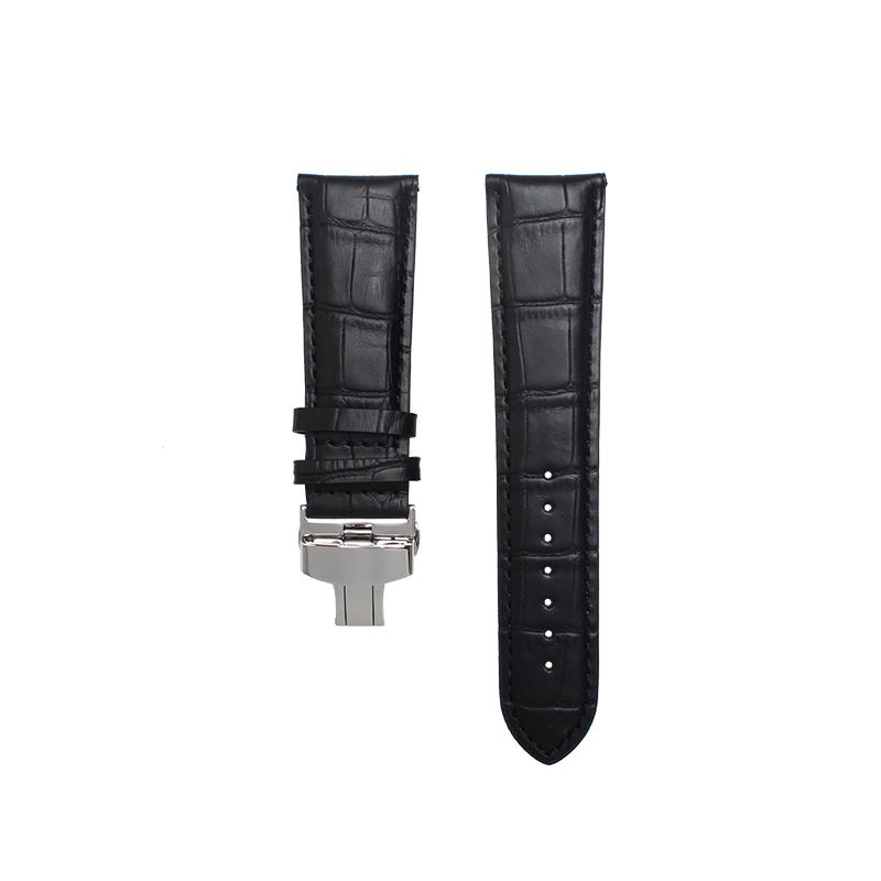 Curea de ceas din piele naturală 21mm 22mm 23mm 24mm curea de ceas Închidere brățară din piele bărbătească generală ceas curea de aligator cereale