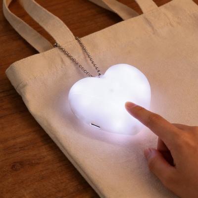 Rechargeable Handbag Light Heart-Shaped Night Light with Automatic Sensor Portable Purse Lamp for Mothers Small Fashionable Bag Light Accessories