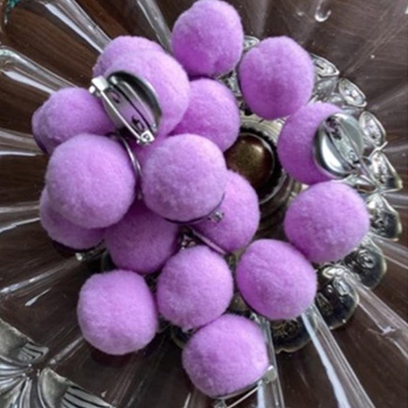 10Pcs Curtain Decorative Pin Colorful Pompoms Safety Pin Clothing Decoration Brooch Pin For Curtain Decoration Accessory