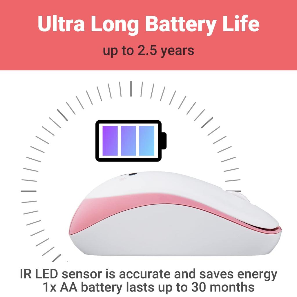 ELECOM Portable Mobile Mouse for Handed IR 1200 DPI Years Long Battery Silent Click 2.4G Wireless, Smiley-Face Right/Left Use, LED, 2.5 Life,