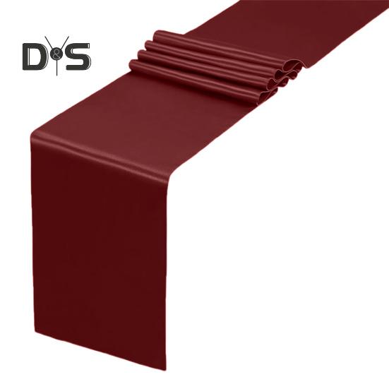 

Сатиновая дорожка для стола 108 x 12 дюймов, несминаемая дорожка для стола, однотонная дорожка для свадьбы, дня рождения, банкета, обеденного стола, декора вино красного