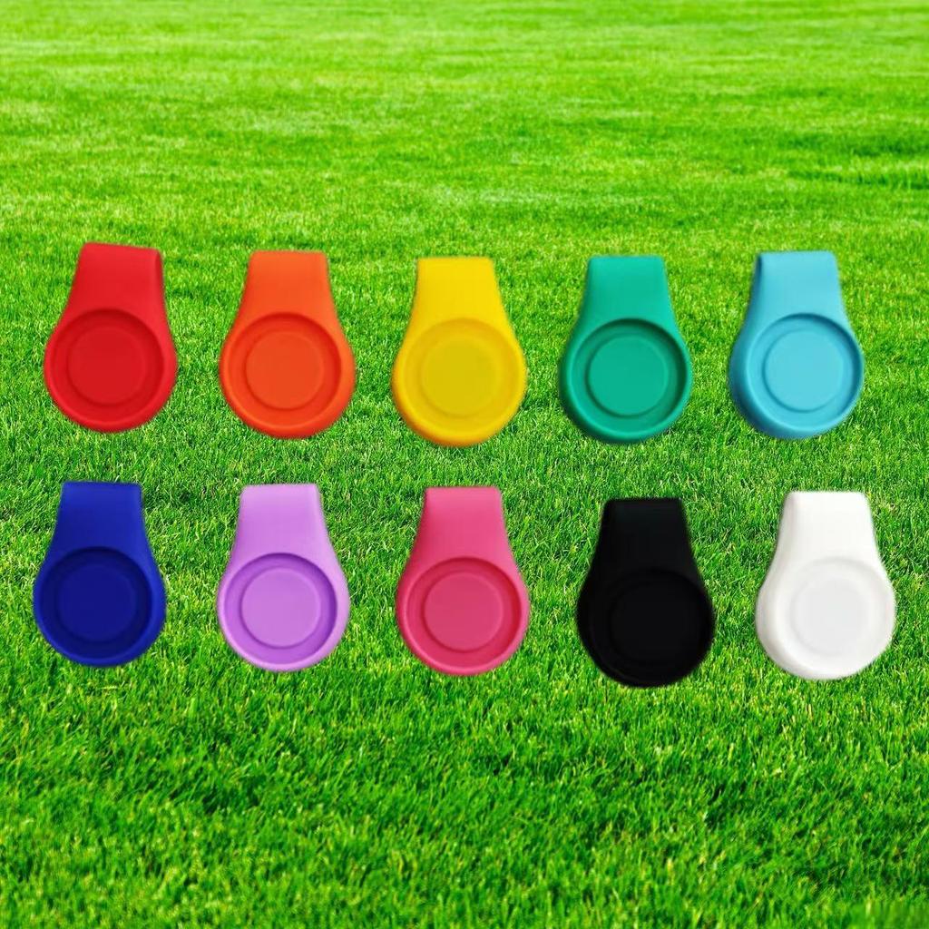 Golf Hat Clip with Double-Sided Magnetic Ball Marker - Durable Silicone and Strong Magnet