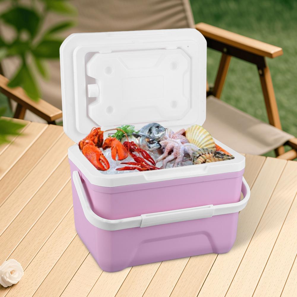 6L Cooler Portabil Izolat Capacitate Mare Mini Congelator Frigider Conservare Căldură 96H Gheață Picnic Găleată de Gheață pentru Plajă Picnic Camping