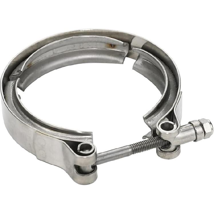 AKIHISA 1.5 Inch 304 Stainless Steel V Band Clamp, For Turbo Exhaust Down Pipes Flange Kit, Racing Ford Pickup Truck Exchange Exhaust Accessories