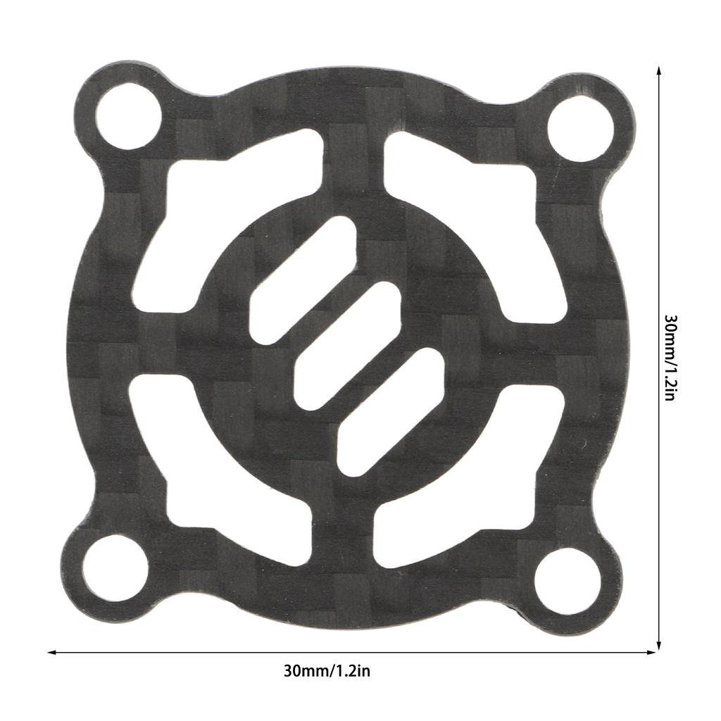 30x30mm Kühlgebläseabdeckung Kohlefaser RC Elektromotor Lüfter Wärmeableitungsabdeckung