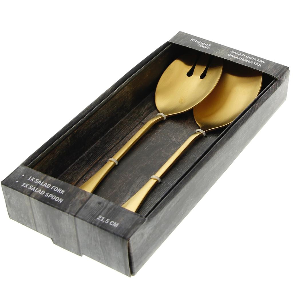 Löffel Langes Besteck Für Salat Gabel Löffel Set 2 Stück Gold