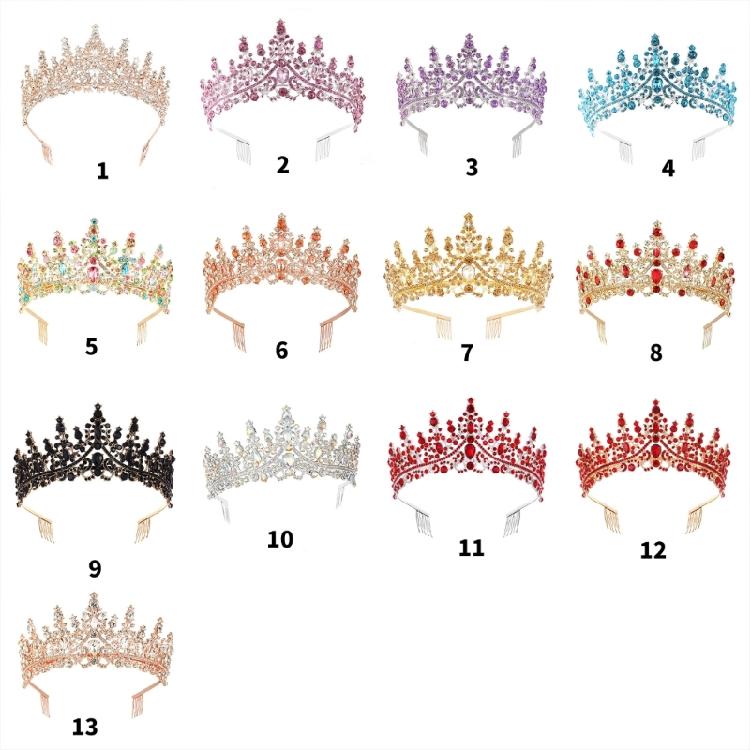 Luxurious Wedding Crowns Hairband with Rhinestones Decors Comfortable Styling Crownpiece For Bride And Reception Event