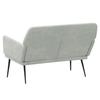 Vidaxl Bench, Light Gray, 108X79X79 Cm, Upholstered with Velvet
