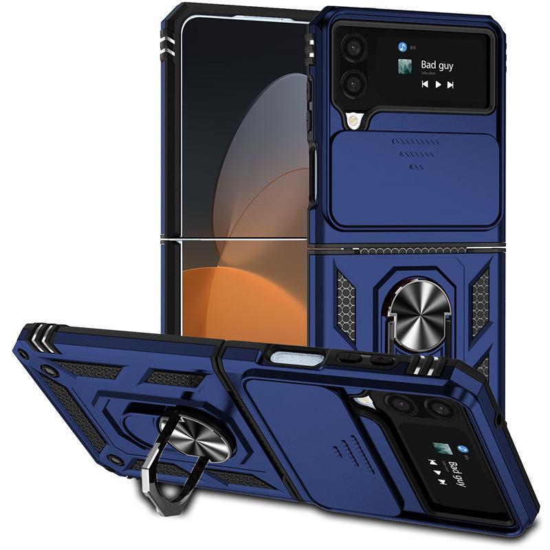 Samsung Z Flip 6/Z Fold 7 Anti-drop Soldier Style Protective Case with Ring Holder