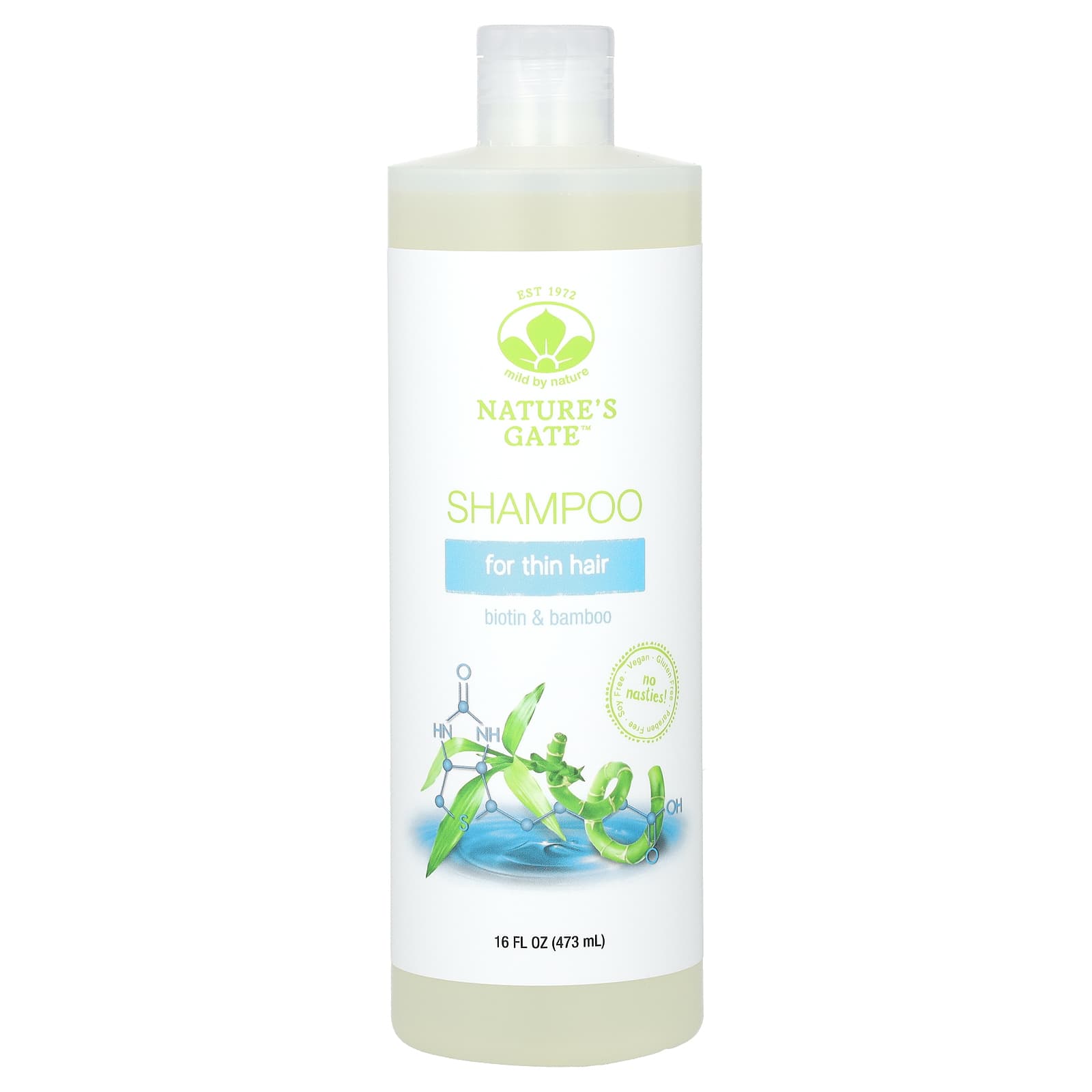 

(Nature S Gate), Biotin & Bamboo Shampoo, Fine Hair, 473Ml(16Fl Oz)