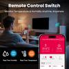 Tuya Temp & Humidity  Sensor WiFi 2-Gang Smart Switch 18mm DIN Rail  with , 3840W AC/300W DC, Timer, Smart Life/Alexa/Google