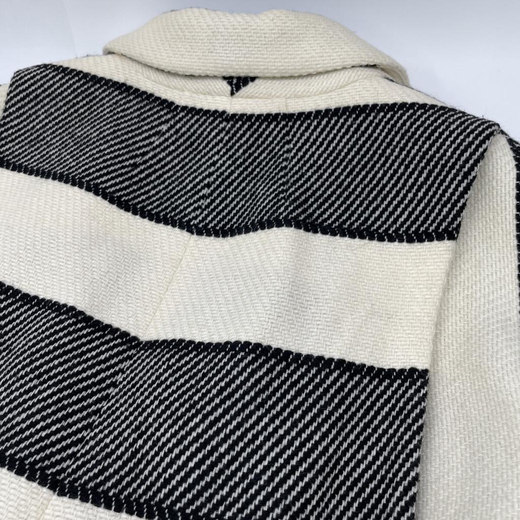 Rag&bone White Black Oversized Silhouette Jacket Coat XS White X blackUsed