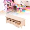 Miniature TV Cabinet Simulation Drawers Design Decorative Wooden Furniture Model for 1Celsius12