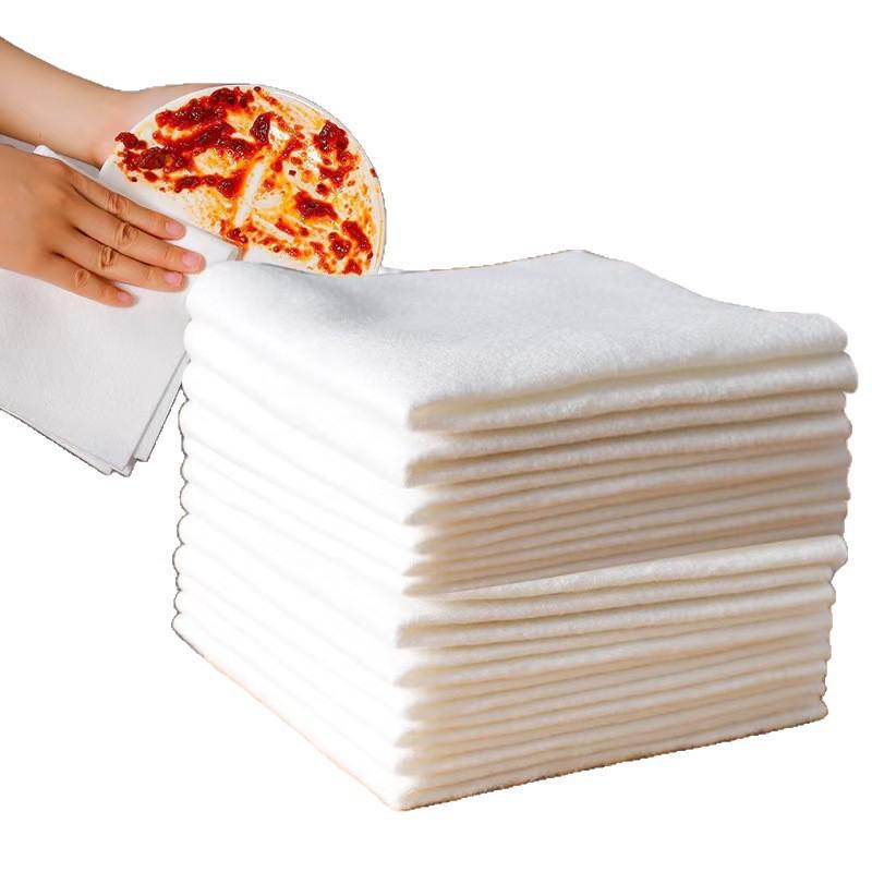 Bamboo Fiber Non-Stick Kitchen Dish Cloth - Thick, Absorbent, Weekly Disposable
