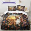 Papersculptureanimals Pattern Bedding Quilt Set Quilt Cover Pillowcase Home Decoration Birthday Gift (1 * Duvet Cover + 2 * Pillowcase, Without Core)