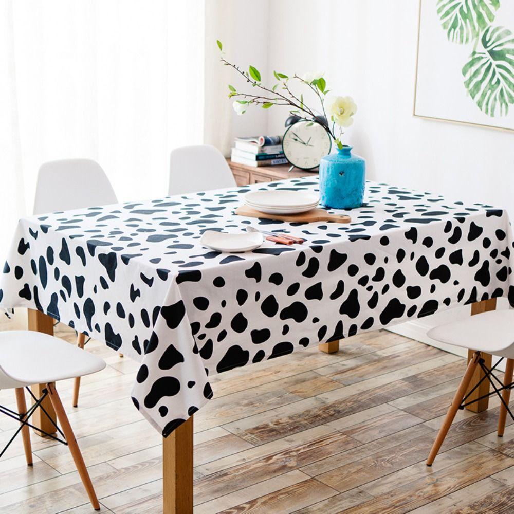 Disposable Cow Print Tablecloth Plastic Table Decorative Cloth Tablecover  Birthday/weeding Party