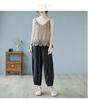 Women's Summer Lace Applique Tank Top – Sleeveless, Sexy, Loose Fit, Cotton with Edged Detailing