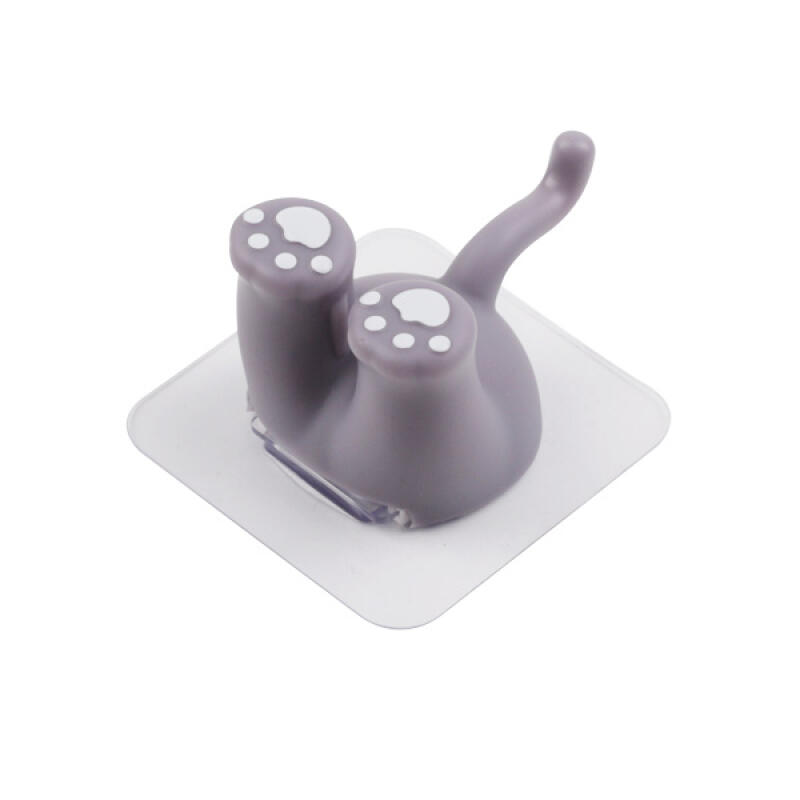 Non-stick Adhesive Toothbrush Razor Cord Hanger Wall Hook Animal Hanger