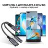 Jack Type C to Type C Audio Adapter Charging Cable OTG Cable Aux Converter Cable Converter