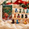 Christmas Advent Calendar 2026 Dragon Calendar, 24 Days Funny Baby Figures Countdown Miniature Party Favors 2D Acrylic Cartoon Ornaments for