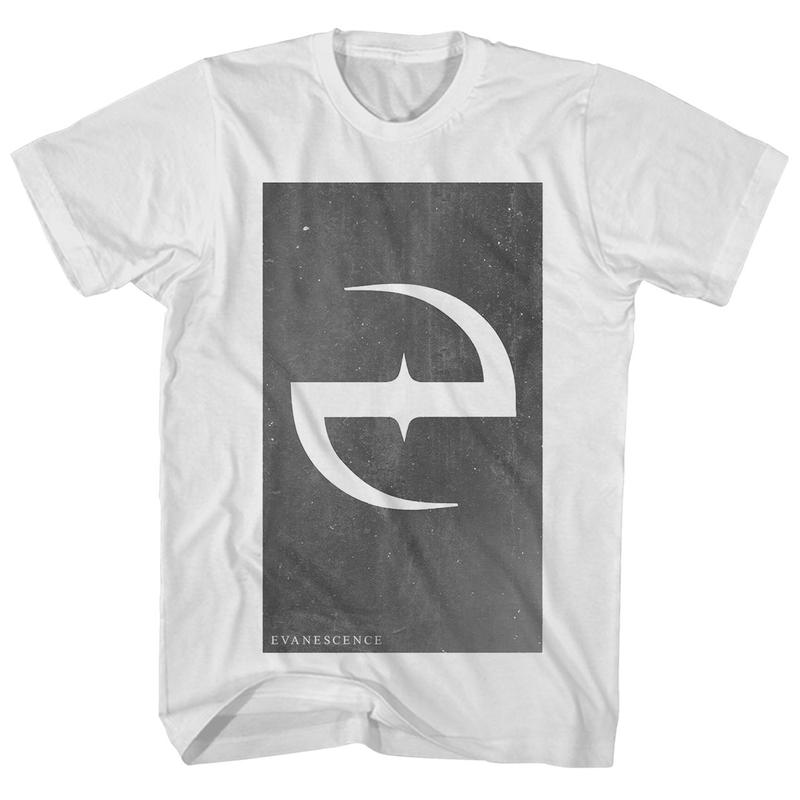 Evanescence Faded E Logo Unisex T-Shirt Music Classic Rock Band Tee New White L