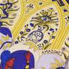 90Cm Luxury Square Scarf Women Twill Silk Rolled Palace Printed Hem Hijabs Foulard Shawl  Design Head Scarves Ladies