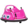 Angry Bird Licensed Waltzer Car, 12V Kids Bumper Car W/ Joysticks, Remote, Music LED Lights, Pink