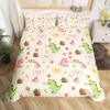 Cute Dinosaur Duvet Cover King Queen Kawaii Cartoon Wild Dino Bedding Set For Kids Boys Girls Jungle Animals Comforter Cover