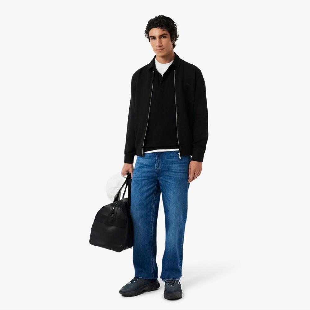 [lacoste] Men's Double-Face Bomber Cardigan AH1024-56G031