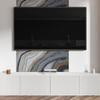 Self-adhesive Vinyl Wall Covering with Graphics for the Kitchen 100x50 cm Abstract Waves with Glow