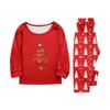 Druck Niedliches Familien-Set Pyjamas, Hauskleidung, Familien-Set Langarm-Oberteil Hosen-Set