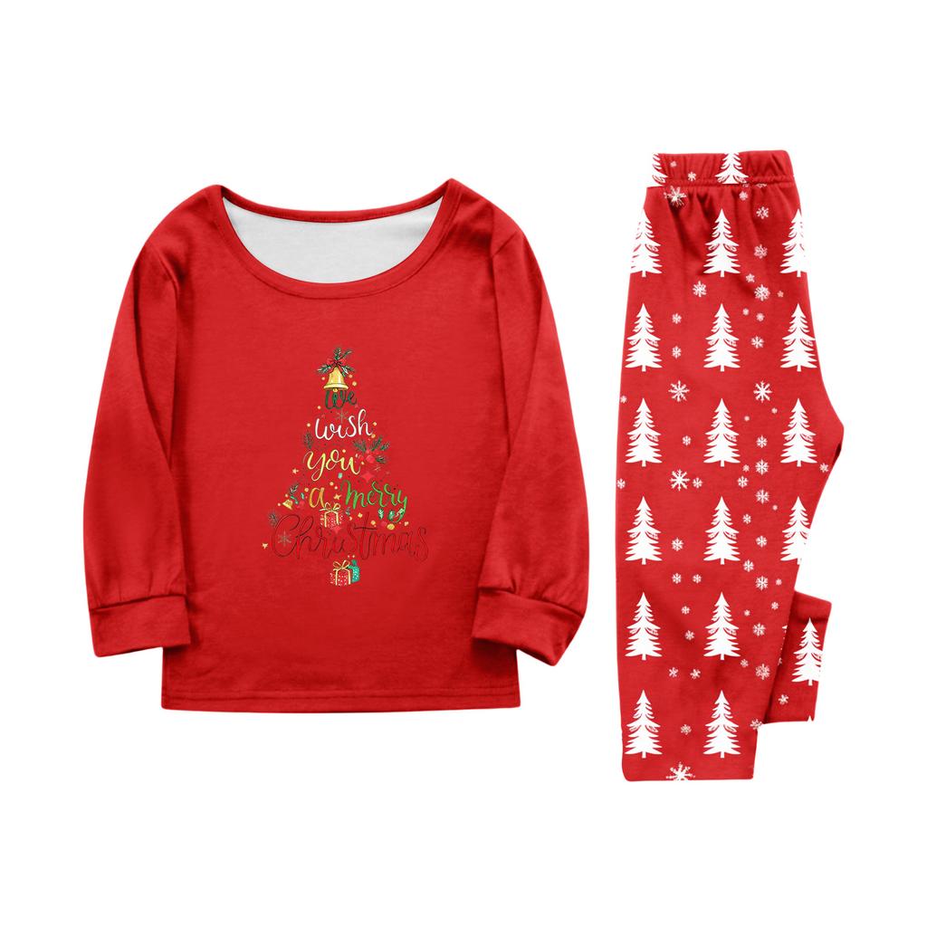 Druck Niedliches Familien-Set Pyjamas, Hauskleidung, Familien-Set Langarm-Oberteil Hosen-Set