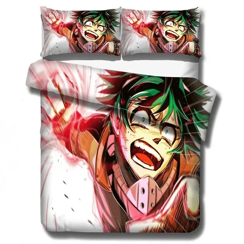 

Новий комплект постільної білизни My Hero Academia Підодіяльники Наволочки Мультфільм Аніме Постільна білизна Комплекти постільної білизни Постільна білизна (БЕЗ аркуша) EU single(135x200cm)