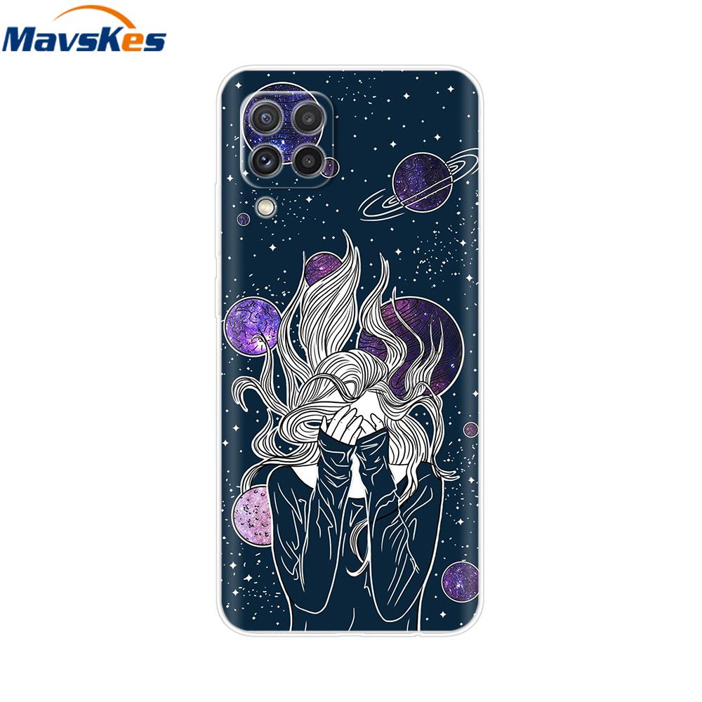 For Samsung Galaxy A12 Case Beautiful Girls Soft Silicone Phone Cover For Samsung A22 Fundas GalaxyA12 Transparent Cases Coque