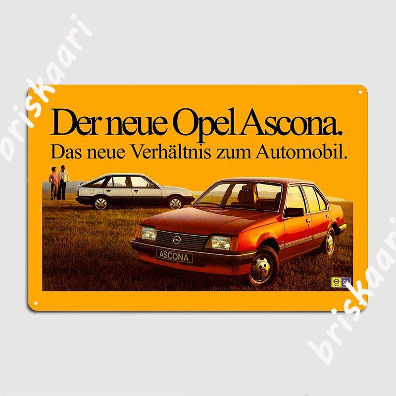 

Постер Opel Ascona Металлическая табличка Кино Кухня Украшение Настенный декор Клуб Бар Жестяная вывеска Постер 20x30cm