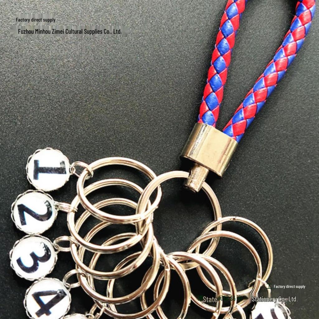 Leather Rope Digital Keychain: Versatile Keyring for Men, Women, Cars, and Hotel Rooms