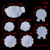 1 Set Animal Sheep Coaster with Storage Rack UV Crystal Epoxy Mold Cup Mat Pad Resin Silicone Mould DIY Crafts Mold
