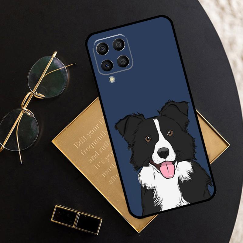 Border Collie Dog For Samsung Galaxy M11 M21 M31 M12 M13 M14 M15 M35 M55 M34 M54 M33 M53 M32 M52 M06 M16 Case